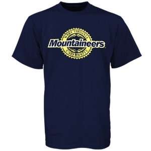   West Virginia Mountaineers Navy Blue Circle T shirt