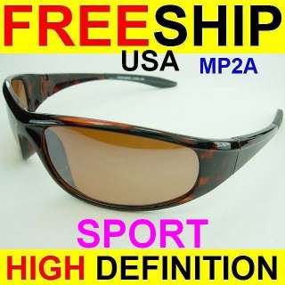 HD HIGH DEFINITION VISION SPORT/DRIVING SUN GLASSES NEW  