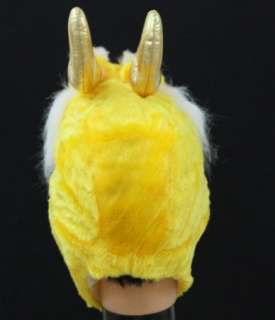 Chinese Legend Animal Gold Dragon Warm Hat Costume H03  