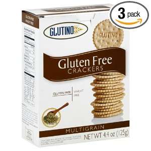 Glutino Crackers, Multigrain, Gluten Free, 4.4000 ounces (Pack of3)