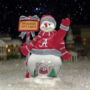  Alabama Crimson Tide City Limits Snowman Globe Sports 