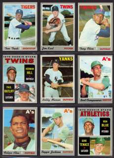 1970 Topps High Grade Near COMPLETE SET w/ Rose Munson Clemente Mays 
