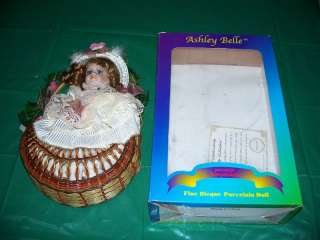 Ashley Belle 1980s Porcelain Doll in Box  