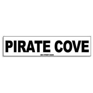 Seaweed Surf Co Pirate Cove Aluminum Sign 18x4 in  