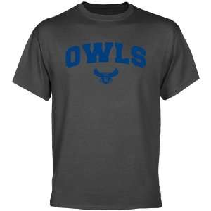  Rice Owls Charcoal Logo Arch T shirt 