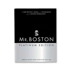 Mr. Boston Cocktail Recipies Platinum Edition Book