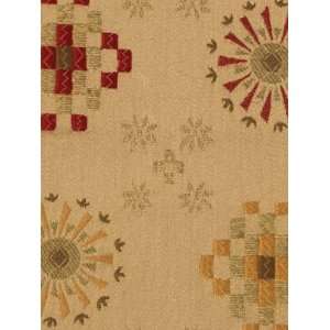   Folk Frolic Tarragon Red by Beacon Hill Fabric Arts, Crafts & Sewing