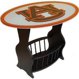    Fan Creations Auburn Tigers Glass End Table