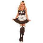   at your service dress light up apron neck piece & head piece black lg