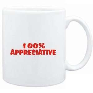  Mug White  100% appreciative  Adjetives Sports 