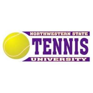  DECAL B NORTHWESTERN STATE UNIVERSITY TENNIS WITH BALL   9 