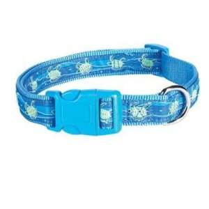 East Side Collection Nylon Seaside Ribbon Dog Collar, 18 26 Inch, Sea 