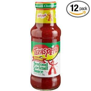 Texas Pete Seafood Cocktail Sauce, 12 Ounce Glass Bottles (Pack of 12 