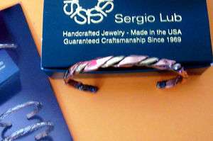 SERGIO LUB Magnetic Copper/Brass/Silver Bracelets  