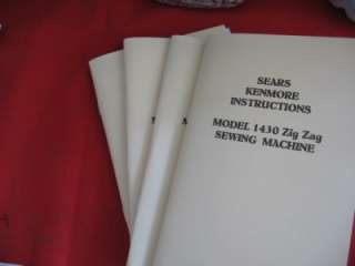    Kenmore model 1430 Zig Zag Sewing Machine Instruction Manual