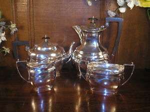 LONSDALE Silver plated QUALITY 4 PIECE TEA & COFFEE SET  