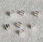 100 Sterling Silver CRIMP BEAD 2x2mm Tube Spacer 2MM