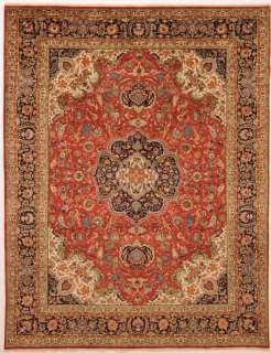 Large Area Rugs Hand Knotted Persian Wool Tabriz 10 x14  