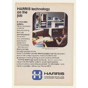  1980 General Foods Harris 1680 Computer System Print Ad 
