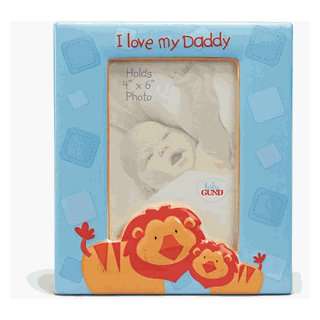 Baby Gund Hugs and Kisses I Love My Daddy Ceramic Photo Frame   In Two 