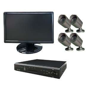 Clover Electronics BUN19470 19 Inch Wide Screen 4 Channel Observation 