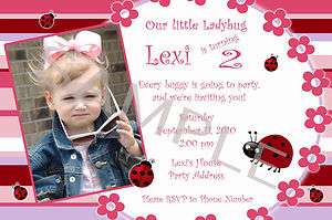 Ladybug Personalized Birthday Invitations & Party Favors  