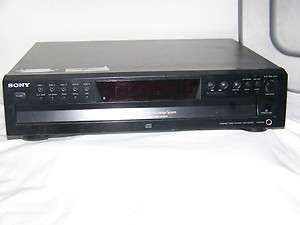 Sony Compact disc player, model CDP CE375; 5 disc exchanger  