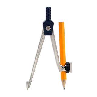 Helix Classic Metal Drafting Compass with Pencil  