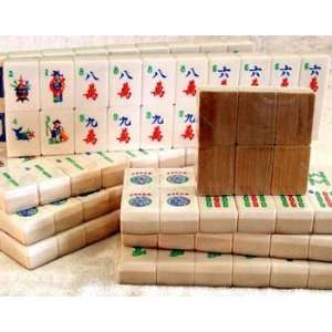  Bamboo & Bone Mah Jong Tiles Set Toys & Games