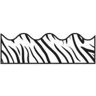 black border 7 10 x 11 2 area rug zebra print with black border