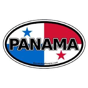 Panama Flag Car Bumper Sticker Decal Oval
