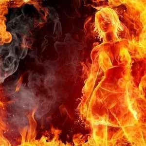  Fire Girl   Peel and Stick Wall Decal by Wallmonkeys