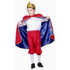   Deluxe Royal King Dress Up Childrens Costume in Maroon   Size Small