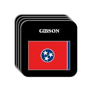 US State Flag   GIBSON, Tennessee (TN) Set of 4 Mini Mousepad Coasters