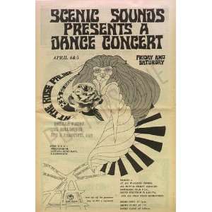   Vanilla Fudge Original Pasadena Concert Poster Ad 1968