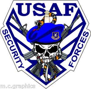 STICKER USAF Air Force Security Forces Logo  