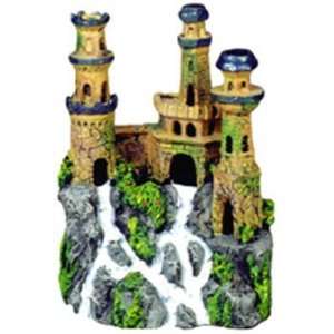  Resin Ornament   medieval Castle Tall 5.5 X 3.5 X 7.5 