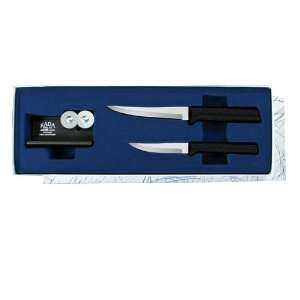  Rada Cutlery G236 3 piece Paring Pair Plus Sharpener Boxed 