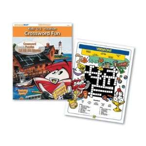  Kids U.S. Vacation Crossword Fun Toys & Games