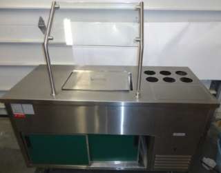   Ranserve Cooling Cabinet Condiment Cart Refrigerated Salad Bar  