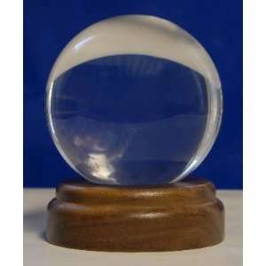  Crystal Ball Stand Solid Walnut Dimple 