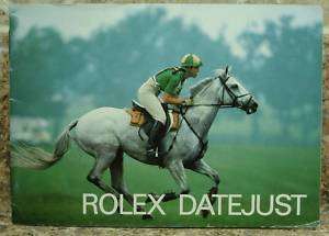 Vintage Rolex Datejust Booklet Manual 1986 English  