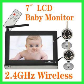 2x Camera 7 Wireless Baby Monitor night vision Video  