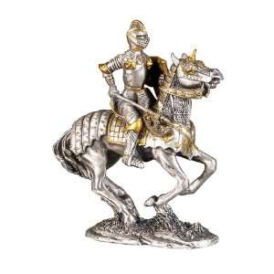 Medieval Knight in Shining Armor Pewter Made 