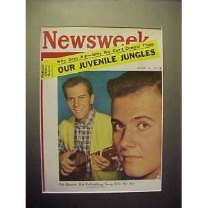  Pat Boone August 19, 1957 Newsweek Magazine Professionally 