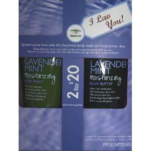   Mitchell Lavender Mint Moisturizing Body Wash & Body Butter Beauty