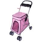 BestPet Pink Viliage Pet Stroller