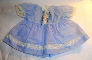 1950 Vintage Blue Nylon & Lace Dolly Daintie DOLL DRESS  