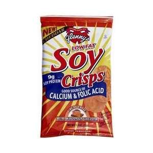 Glenn Foods Cheddar Soy Crisps with Calcium 1.3 oz. (Pack of 24 