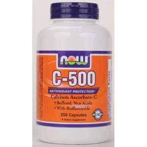  NOW Foods   C 500 Calcium Ascorbate C 250 caps Health 